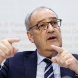 Guy Parmelin était présent à la Foire du Valais ce lundi (archives).